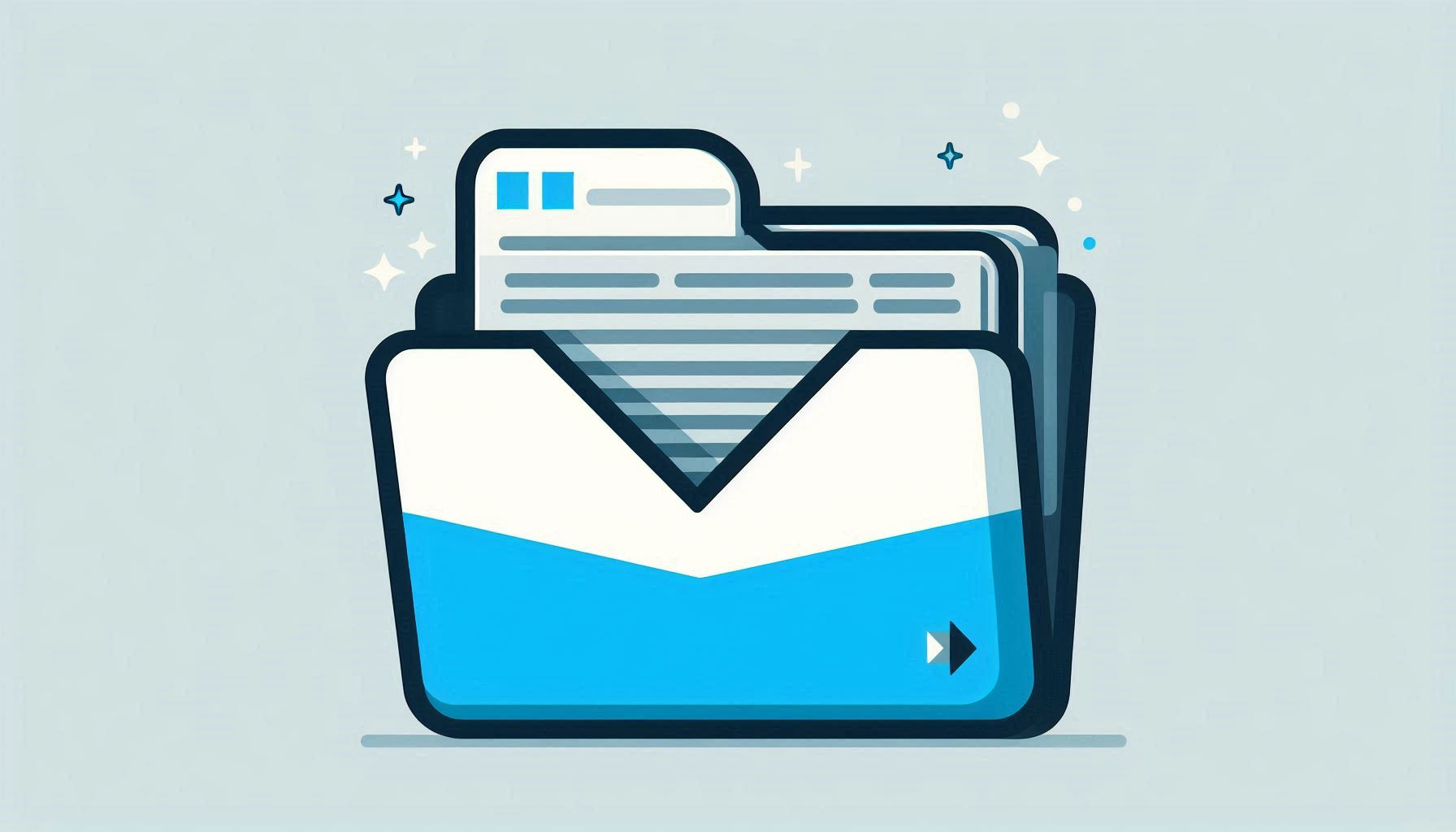 Spam Ordner Minimalistische Illustration eines Spam Ordners